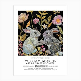 William Morris Easter Rabbits Textile Liberty London Art Print