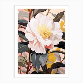 Camellia 2 Flower Painting Art Print