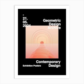 Geometric Design Archive Poster 51 Art Print