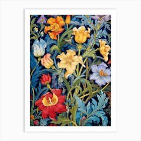 William Morris Flowers 1 Art Print