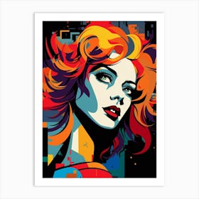 Redmond Washington Retro Pop Art 1 Art Print