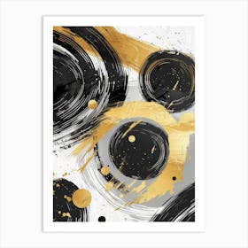 Abstract Circles Canvas Print 18 Art Print