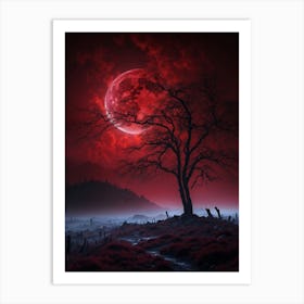 Full Moon In The Sky Art Print