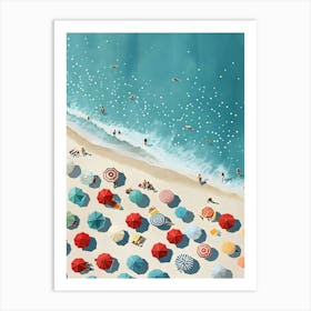 Beach Umbrellas 7 Art Print