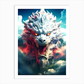 Dragon Head 4 Art Print