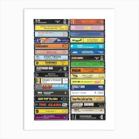 1977 Music - Cassette Print - Born in '77 Art Print