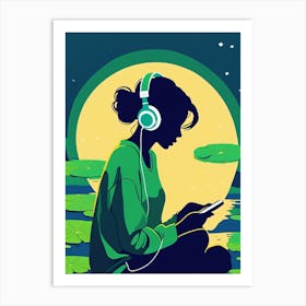 Luna Soundscapes Art Print