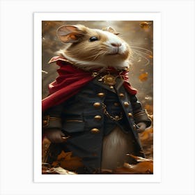 Hamster In Costume Art Print