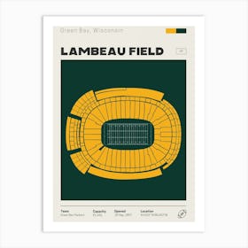 Green Bay Packers - Lambeau Field Art Print