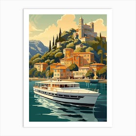 Bosphorus Cruise Prince Islands Pixel Art 2 Art Print
