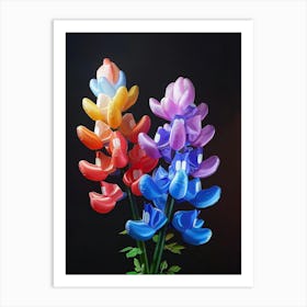 Bright Inflatable Flowers Bluebonnet 4 Art Print