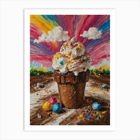 Ice Cream Cone 73 Art Print