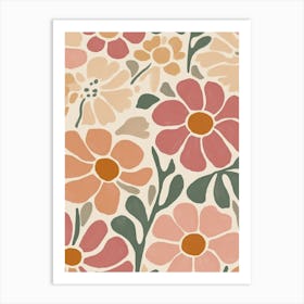 Floral Wallpaper 2 Art Print