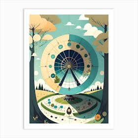 Wheel Of Life 3 Art Print