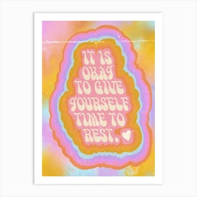 Time To Rest Art Print