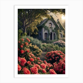 Roses In The Garden 5 Art Print