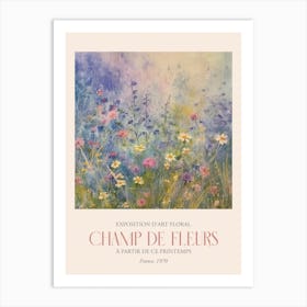 Champ De Fleurs, Floral Art Exhibition 29 Art Print