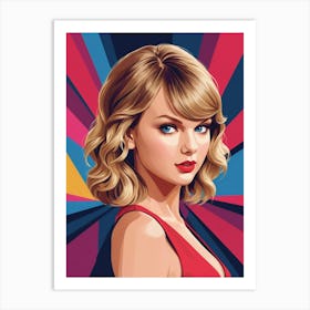 talyor swift art portrait 2 Art Print