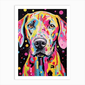 Colourful Pop Art Dog 2 Art Print