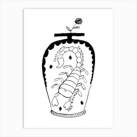 Scorpio Vase Art Print