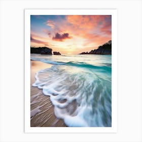 Sunset in Greece Art Print