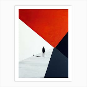 Man In A Suit, Minimalism Art Print