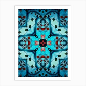 Abstract Pattern Blue Art Print