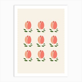 Orange Tulips 1 Art Print