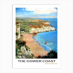 The Gower Coast, South Wales, Scotland Art Print