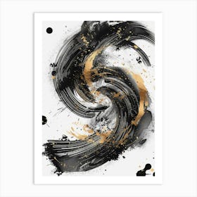 Black And Gold Canvas Print 28 Art Print