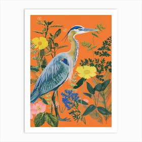 Spring Birds Great Blue Heron 3 Art Print