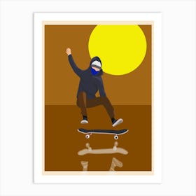 Skateboarder 2 Art Print