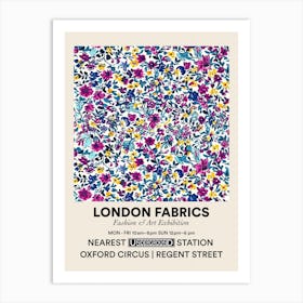 Poster Petalgrove London Fabrics Floral Pattern 5 Art Print