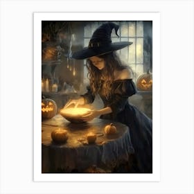 Witch In The Kitchen Art Print