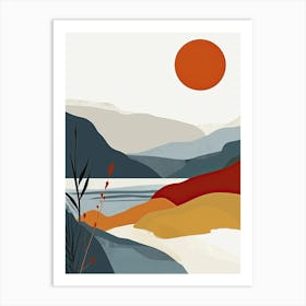 Scottish Landscape, Hygge Art Print