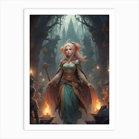 Witch In The Forest 6 Art Print