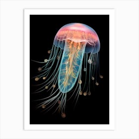 Comb Jelly Realistic 3 Art Print