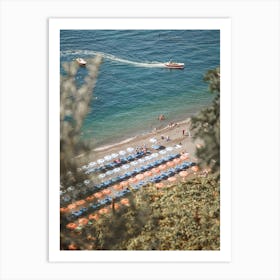 Amalfi Coast Beach Art Print
