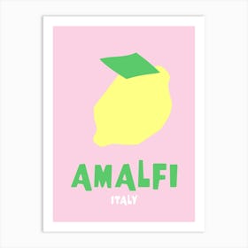 Amalfi Pink Art Print