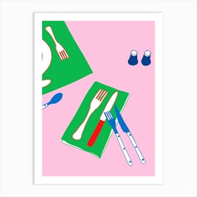 Knifes And Forks Art Print