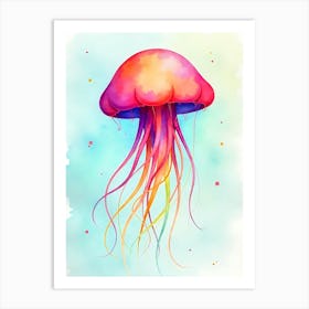 Jellyfish Watercolor Painting Art Print