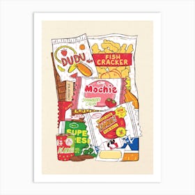 Snacks Art Print