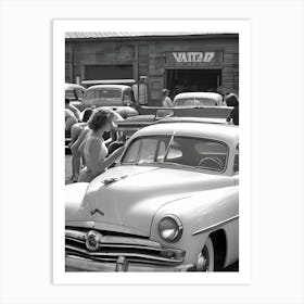 50's Style Community Car Wash Reimagined - Hall-O-Gram Creations 9 Art Print