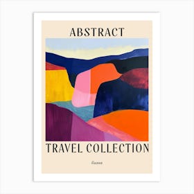 Abstract Travel Collection Poster Guinea 2 Art Print