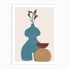 Vases And Pots And Flowers Art Print