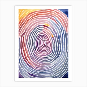 Abstract Watercolor Painting Watercolor Colorful Art Print