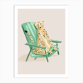 Cheetah Chilling Art Print