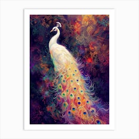 Peacock Bird Mystic Art Print