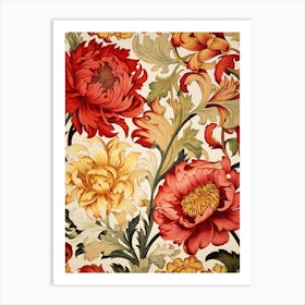 Floral Wallpaper 185 Art Print