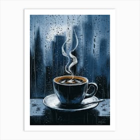 Coffee In The Rain Póster